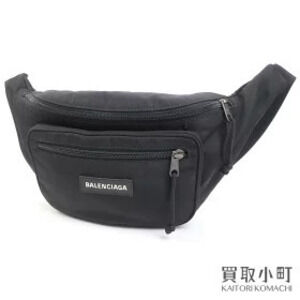 Balenciaga Explorer Belt Pack Black Canvas Crossbody Bag Waist Clutch BELTBAG